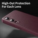 Étui portefeuille Techsuit SmartView Series pour Samsung Galaxy S25 Edge - Red – Image 4