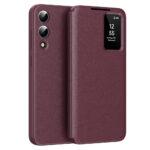 Étui portefeuille Techsuit SmartView Series pour Samsung Galaxy S25 Edge - Red