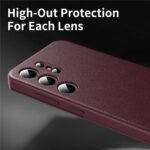 Étui portefeuille Techsuit SmartView Series pour Samsung Galaxy S25 Ultra - Red – Image 5