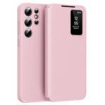 Étui portefeuille Techsuit SmartView Series pour Samsung Galaxy S25 Ultra - Pink