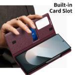 Étui portefeuille Techsuit SmartView Series pour Samsung Galaxy Z Fold6 - Red – Image 3