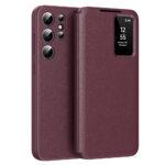 Étui portefeuille Techsuit SmartView Series pour Samsung Galaxy S23 Ultra - Red