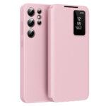 Étui portefeuille Techsuit SmartView Series pour Samsung Galaxy S23 Ultra - Pink