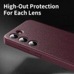 Étui portefeuille Techsuit SmartView Series pour Samsung Galaxy S23 - Red – Image 3