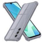 Coque Techsuit Shockproof Clear Silicone pour Samsung Galaxy A16 4G / A16 5G - Smoke Black