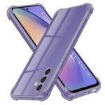 Coque Techsuit Shockproof Clear Silicone pour Samsung Galaxy A54 - Smoke Black