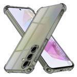Coque Techsuit Shockproof Clear Silicone pour Samsung Galaxy A35 - Smoke Black