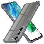 Coque Techsuit Shockproof Clear Silicone pour Samsung Galaxy S21 FE - Smoke Black