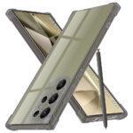 Coque Techsuit Shockproof Clear Silicone pour Samsung Galaxy S24 Ultra - Smoke Black