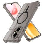 Coque Techsuit Shockproof Clear Silicone MagSafe pour Samsung Galaxy S21 Ultra - Smoke Black