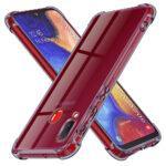 Coque Techsuit Shockproof Clear Silicone pour Samsung Galaxy A20e - Smoke Black