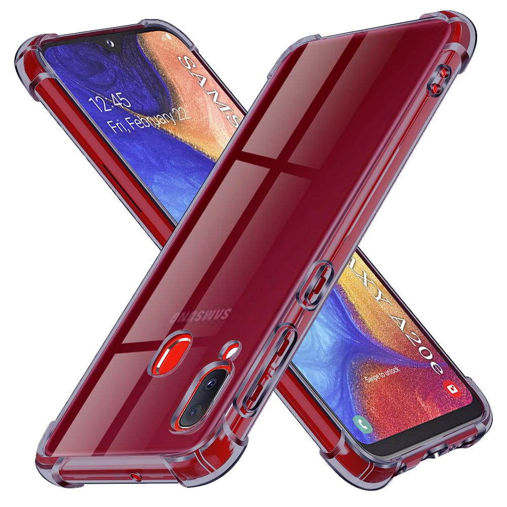 2367385 Coque Techsuit Shockproof Clear Silicone pour Samsung Galaxy A20e - Smoke Black – Image 1