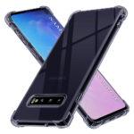 Coque Techsuit Shockproof Clear Silicone pour Samsung Galaxy S10 - Smoke Black