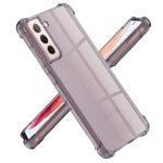 Coque Techsuit Shockproof Clear Silicone pour Samsung Galaxy S21 - Smoke Black