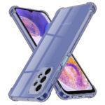 Coque Techsuit Shockproof Clear Silicone pour Samsung Galaxy A23 4G / A23 5G - Smoke Black