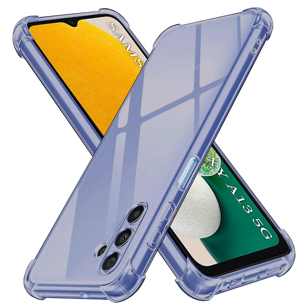 2368897 Coque Techsuit Shockproof Clear Silicone pour Samsung Galaxy A13 5G / A04S - Smoke Black – Image 1