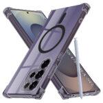 Coque Techsuit Shockproof Clear Silicone MagSafe pour Samsung Galaxy S25 Ultra - Smoke Black