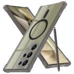 Coque Techsuit Shockproof Clear Silicone MagSafe pour Samsung Galaxy S24 Ultra - Smoke Black