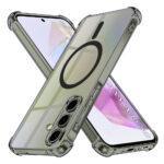 Coque Techsuit Shockproof Clear Silicone MagSafe pour Samsung Galaxy A35 - Smoke Black