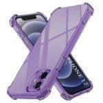 Coque Techsuit Shockproof Clear Silicone pour iPhone 12 - Smoke Black