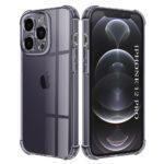 Coque Techsuit Shockproof Clear Silicone pour iPhone 12 Pro - Smoke Black