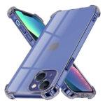 Coque Techsuit Shockproof Clear Silicone pour iPhone 13 - Smoke Black
