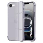 Coque Techsuit Shockproof Clear Silicone pour iPhone 16e - Smoke Black