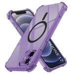 Coque Techsuit Shockproof Clear Silicone MagSafe pour iPhone 12 - Smoke Black