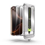 Lot de 2 protections d'écran Techsuit TitanGlass FullCover avec applicateur pour iPhone 12 / iPhone 12 Pro - Black – Image 3