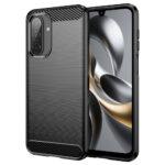 Coque Techsuit Carbon Silicone pour Samsung Galaxy A17 5G / A17 4G - Black