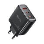 Chargeur secteur + câble Yesido (YC144C) Câble USB-C GaN de 1 m, compatible avec téléphones et tablettes, PD65W et QC18W.   - Black
