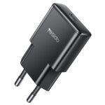 Chargeur secteur Yesido (YC74) GaN, charge rapide, ultra-mince, puce intelligente, USB-C, PD30W, 5V/3A   - Black