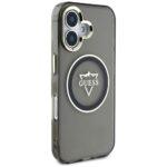 Coque Guess IML Metal Mountain Logo MagSafe pour iPhone 16 - Black – Image 4