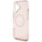 Coque Guess IML Metal Mountain Logo MagSafe pour iPhone 16 - Pink – Image 5
