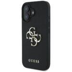 Coque Guess Hardcase Grained Big 4G Logo Small Classic Logo pour iPhone 16 - Black – Image 2
