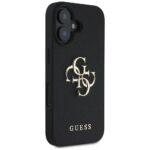 Coque Guess Hardcase Grained Big 4G Logo Small Classic Logo pour iPhone 16 - Black – Image 4