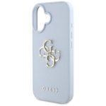 Coque Guess Hardcase Grained Big 4G Logo Small Classic Logo pour iPhone 16 - Blue – Image 6