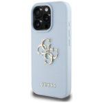 Coque Guess Hardcase Grained Big 4G Logo Small Classic Logo pour iPhone 16 Pro Max - Blue – Image 2