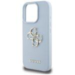 Coque Guess Hardcase Grained Big 4G Logo Small Classic Logo pour iPhone 16 Pro Max - Blue – Image 5