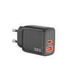Chargeur secteur Techsuit Duonix30W (CH1) Type-C, USB, Chargeur de voyage rapide, 30W   - Black – Image 6