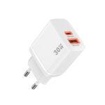 Chargeur secteur Techsuit Duonix30W (CH1) Type-C, USB, Chargeur de voyage rapide, 30W   - White – Image 5