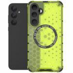 Coque Techsuit HoneyComb Shield MagSafe pour Samsung Galaxy A26 - Lime Green – Image 2