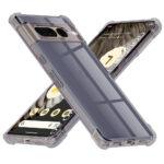 Coque Techsuit Shockproof Clear Silicone pour Google Pixel 7 Pro - Smoke Black