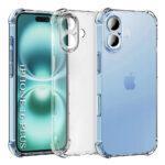 Coque Techsuit Shockproof Clear Silicone pour iPhone 16 - Clear