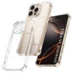 Coque Techsuit Shockproof Clear Silicone pour iPhone 16 Pro - Clear