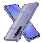 Coque Techsuit Shockproof Clear Silicone pour Samsung Galaxy A36 - Smoke Black