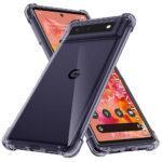 Coque Techsuit Shockproof Clear Silicone pour Google Pixel 6 - Smoke Black