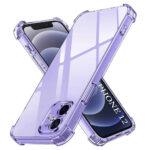 Coque Techsuit Shockproof Clear Silicone pour iPhone 12 - Clear