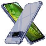 Coque Techsuit Shockproof Clear Silicone pour Google Pixel 8a - Smoke Black