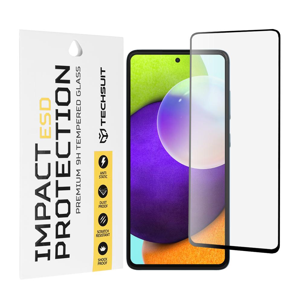 2460769 Protection d'écran Techsuit ESD Glass pour Samsung Galaxy A52 4G / A52 5G / A52s - Black – Image 1